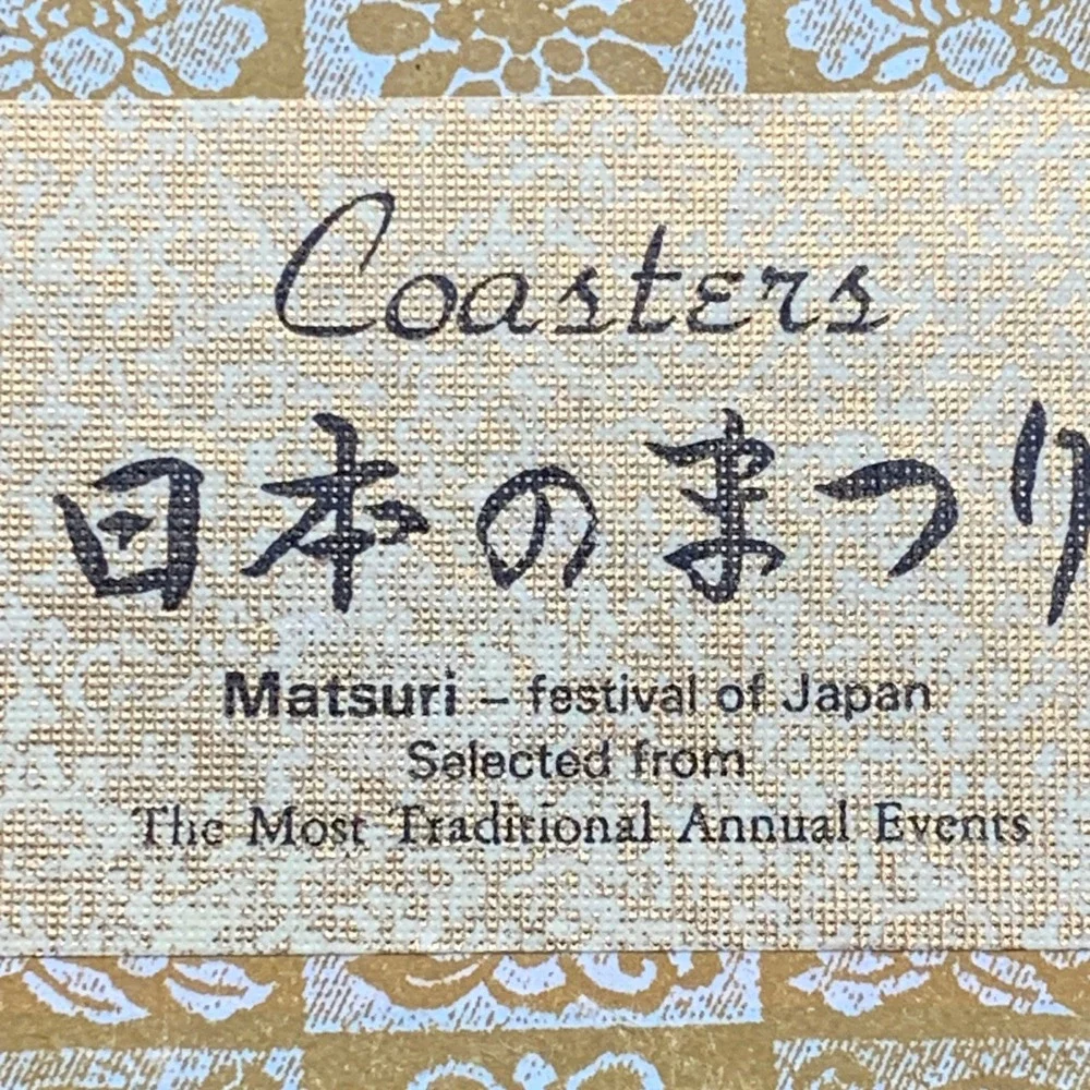 Matsuri Festival of Japan‎ Coasters Set of 6 Traditional Annual Events
